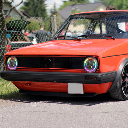 App Control - Universal 7 Inch Jeep Style RGB Angel Eye Projector Headlight Max Motorsport