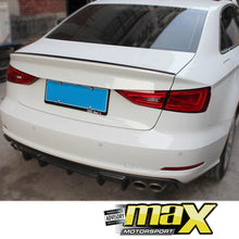 Load image into Gallery viewer, Audi A3 Carbon Fibre Slim Boot Spoiler (2014-On) maxmotorsports
