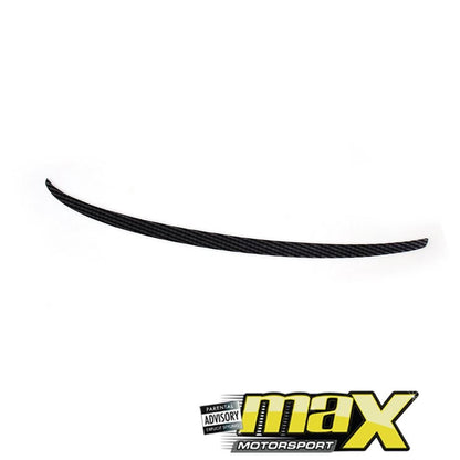 Audi A3 Carbon Fibre Slim Boot Spoiler (2014-On) maxmotorsports