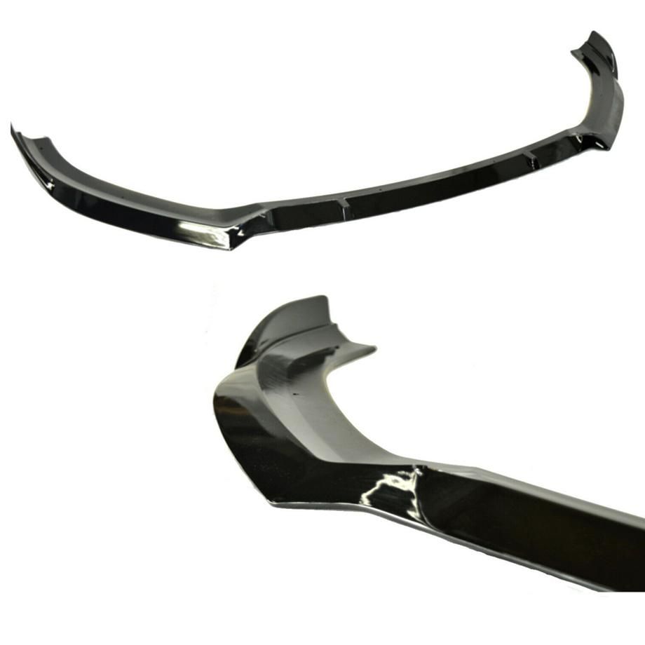Audi A3 Hatch S-Line Gloss Black Front Lip Spoiler (18-On) maxmotorsports