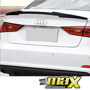 Audi A3 M4 Style Carbon Fibre Boot Spoiler (2014-On) maxmotorsports