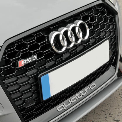 Audi A3 RS3 Style Gloss Black Grille (18-On) maxmotorsports