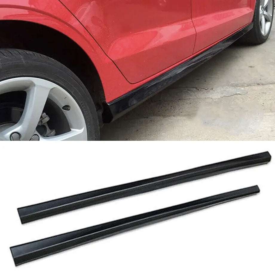 Audi A3 Sedan Gloss Black Side Skirts (15-19) Max Motorsport