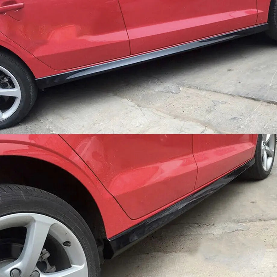Audi A3 Sedan Gloss Black Side Skirts (15-19) Max Motorsport