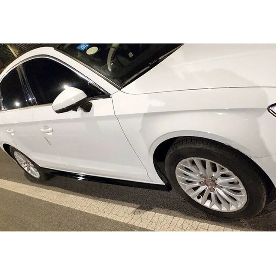 Audi A3 Sedan Gloss Black Side Skirts (15-19) Max Motorsport