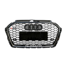 Load image into Gallery viewer, Audi A3 (17-19) RS3 Style Gloss Black Upgrade Grille Max Motorsport
