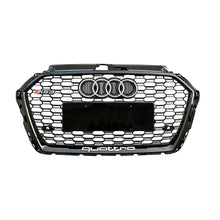 Load image into Gallery viewer, Audi A3 (17-19) RS3 Style Gloss Black Upgrade Grille Max Motorsport
