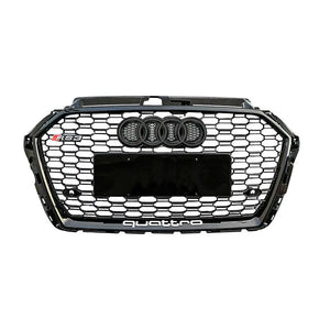 Audi A3 (17-19) RS3 Style Gloss Black Upgrade Grille Max Motorsport