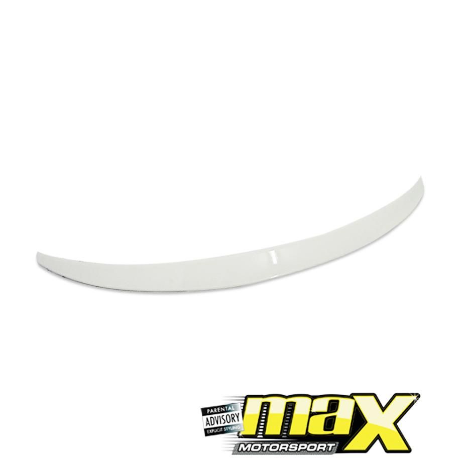 Audi A4 B8/B9 Gloss White Sedan Boot Spoiler (08-16) maxmotorsports