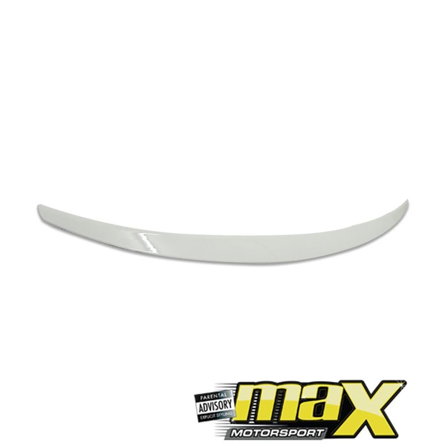 Audi A4 B8/B9 Gloss White Sedan Boot Spoiler (08-16) maxmotorsports