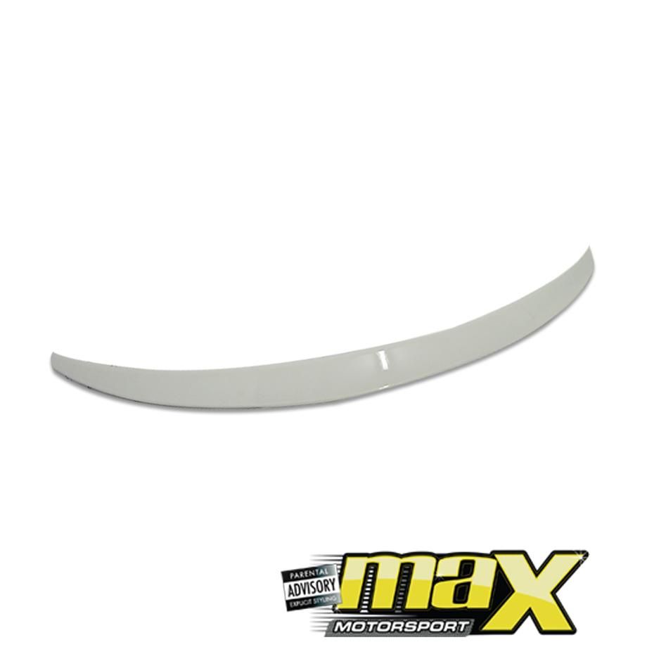 Audi A4 B8/B9 Gloss White Sedan Boot Spoiler (08-16) maxmotorsports