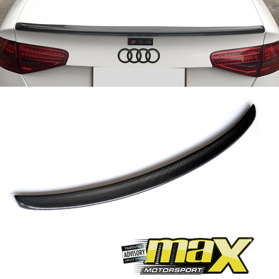 Audi A4 B8 Carbon Fibre Boot Spoiler (2008-2012) maxmotorsports