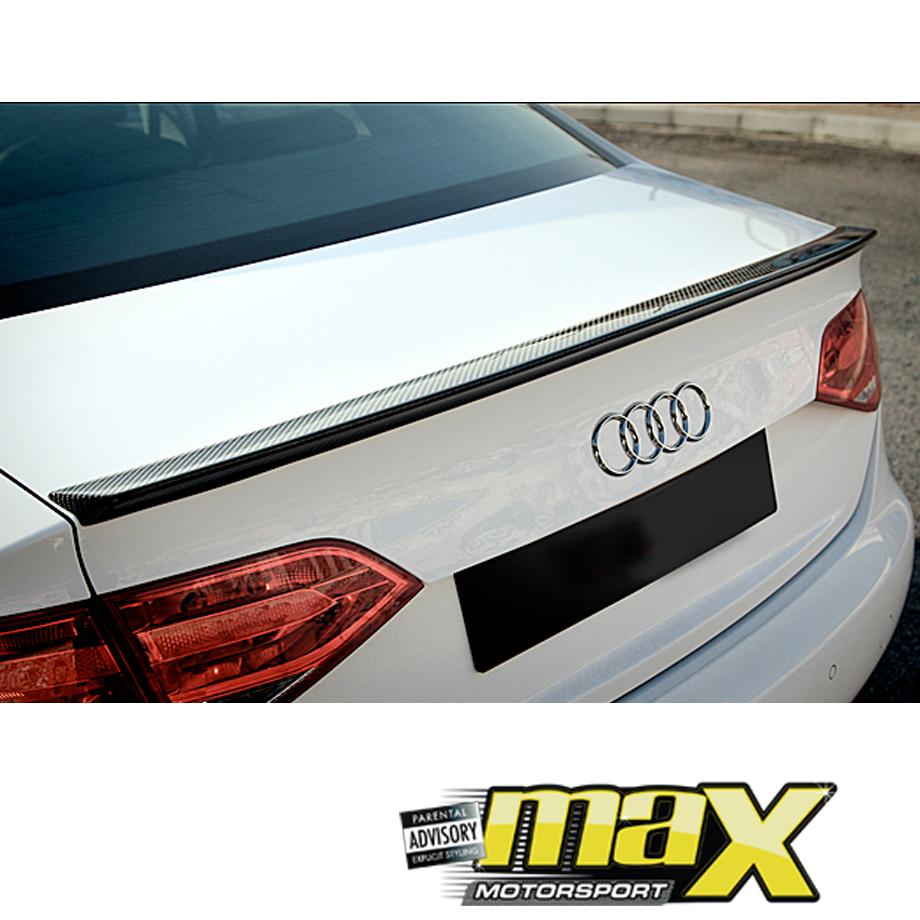 Audi A4 B8 Carbon Fibre Boot Spoiler (2008-2012) maxmotorsports