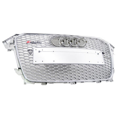 Audi A4 B8 RS4 Style Silver Grille (12-15) maxmotorsports