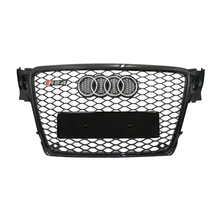 Audi A4 B8 (08-12) RS4 Style Gloss Black Upgrade Grille Max Motorsport