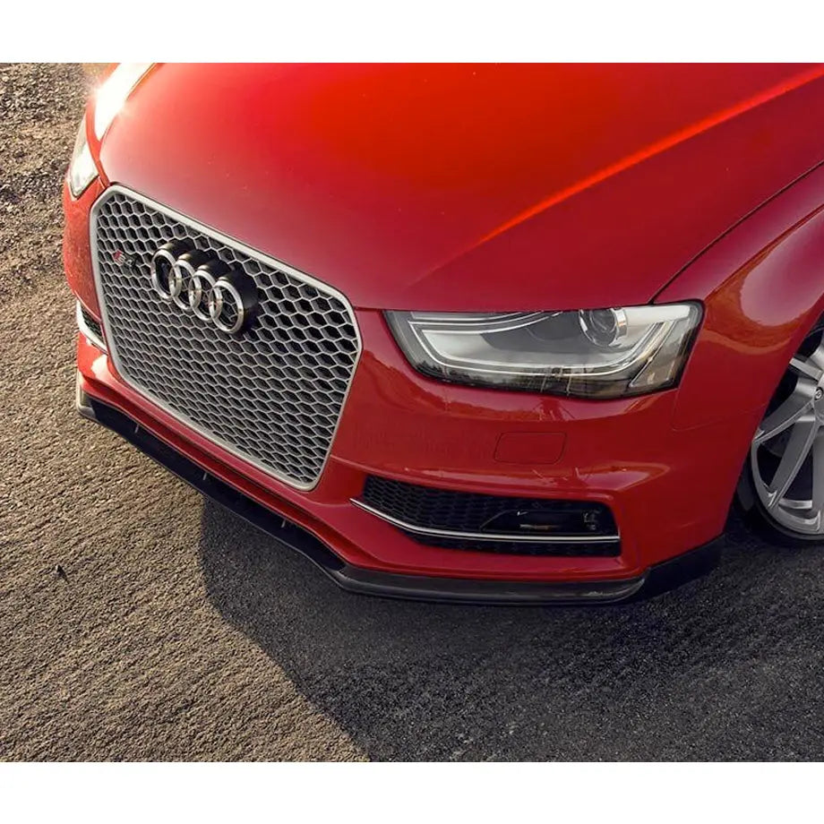 Audi A4 B8.5 3Piece Gloss Black Front Spoiler (1216) Max Motorsport