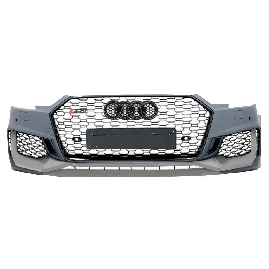 Audi A4 B9 RS4 Style Plastic Upgrade Front Bumper (16-18) Max Motorsport