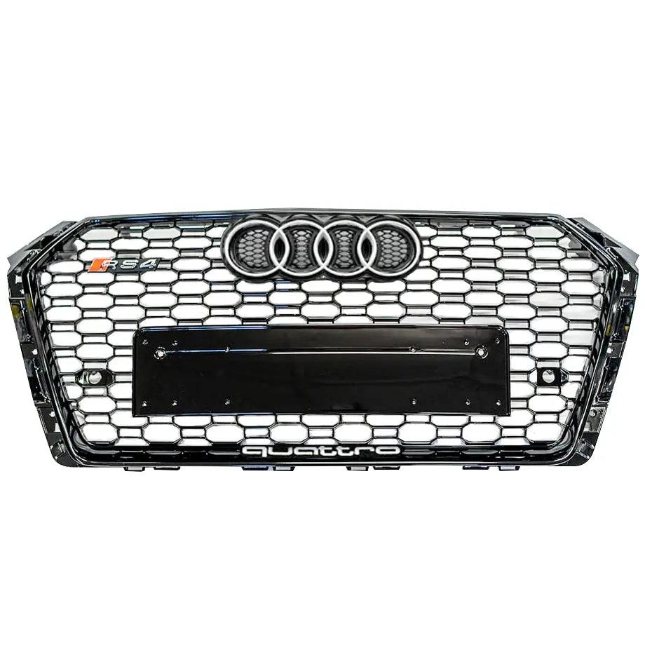 Audi A4 B9 (17-19) RS4 Style Gloss Black Upgrade Grille Max Motorsport