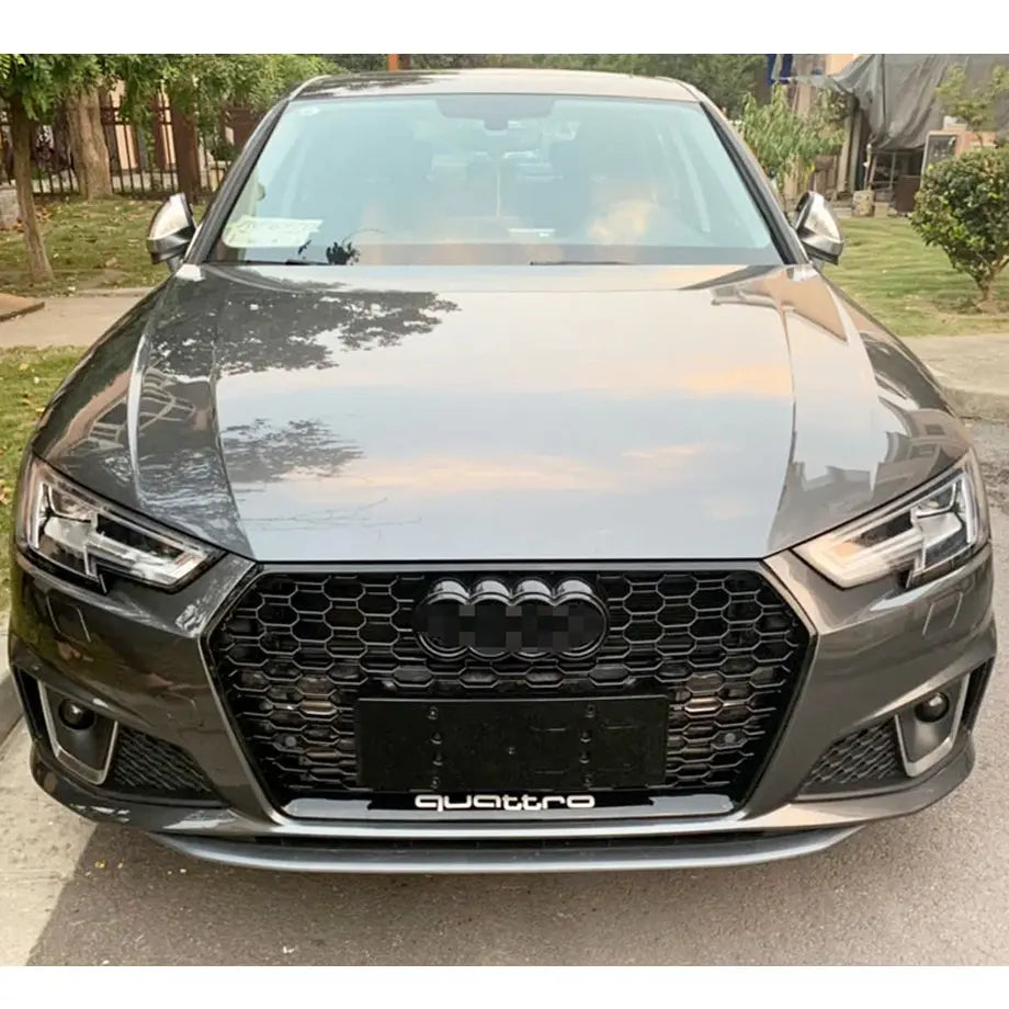 Audi A4 B9 (17-19) RS4 Style Gloss Black Upgrade Grille Max Motorsport