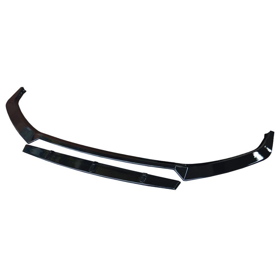 Audi A5 (2018-On) Gloss Black 2-Piece Front Lip Spoiler maxmotorsports