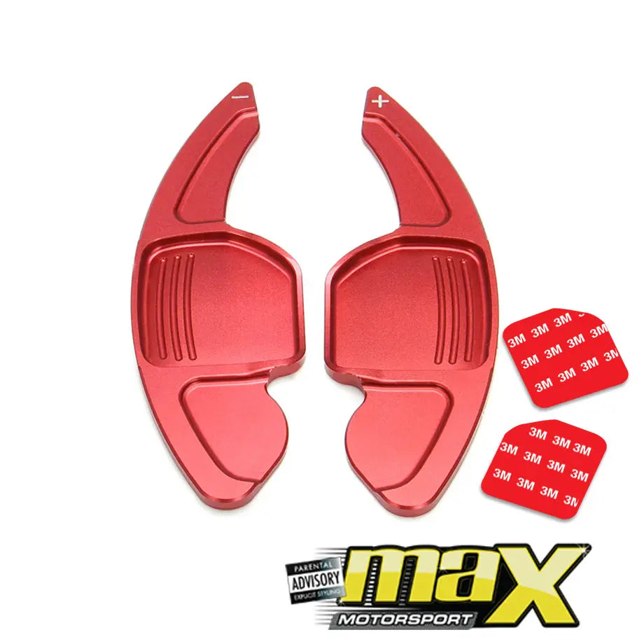 Audi Aluminium Red Paddle Shift Extensions -Type C maxmotorsports