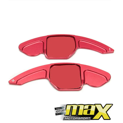 Audi Aluminium Red Paddle Shift Extensions -Type C maxmotorsports