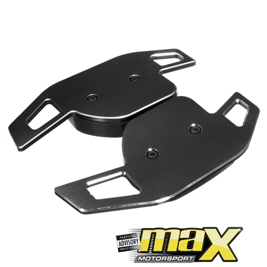 Audi Brush Aluminium Black Paddle Shift Extensions maxmotorsports