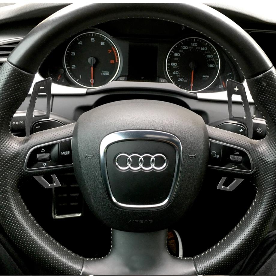 Audi Brush Aluminium Black Paddle Shift Extensions maxmotorsports