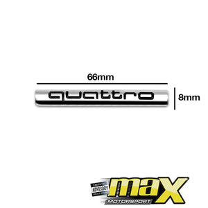 Audi Quattro Badge (Chrome) maxmotorsports