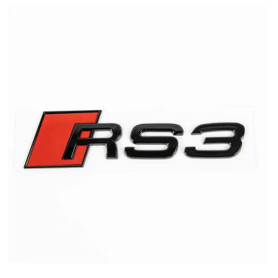 Audi RS3 Lettering Badge - Gloss Black Max Motorsport