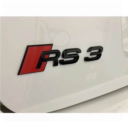 Audi RS3 Lettering Badge - Gloss Black Max Motorsport