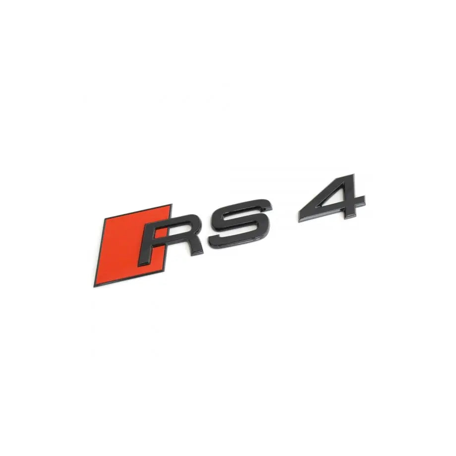 Audi RS4 Lettering Badge - Gloss Black Max Motorsport