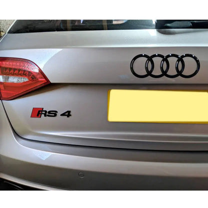 Audi RS4 Lettering Badge - Gloss Black Max Motorsport