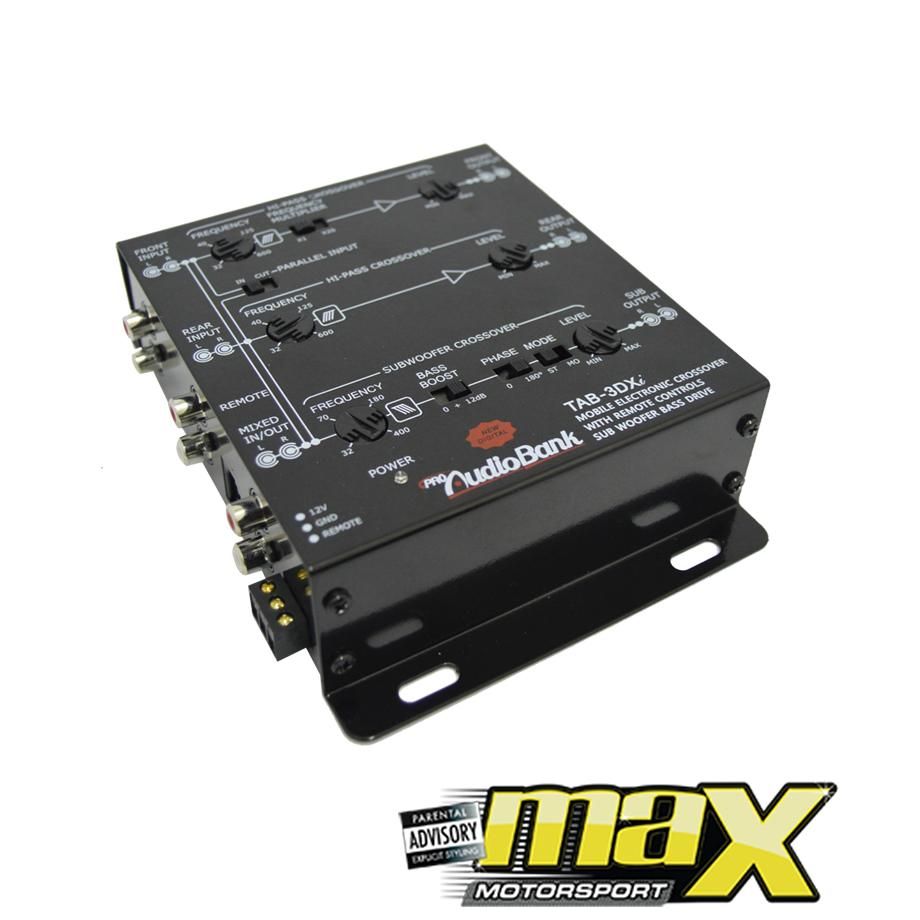 Audiobank 3-Way Active Crossover – Max Motorsport