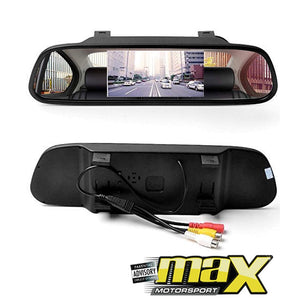 Audiomotion - 5" Clip-On LCD Rearview Mirror maxmotorsports