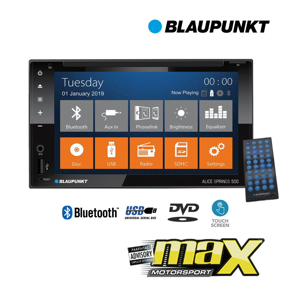 Blaupunkt 6.2 Inch CD / DVD Touchscreen Double Din Player