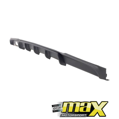 BM 3-Series (12-On) F30 Single Pipe Plastic Rear Diffuser maxmotorsports