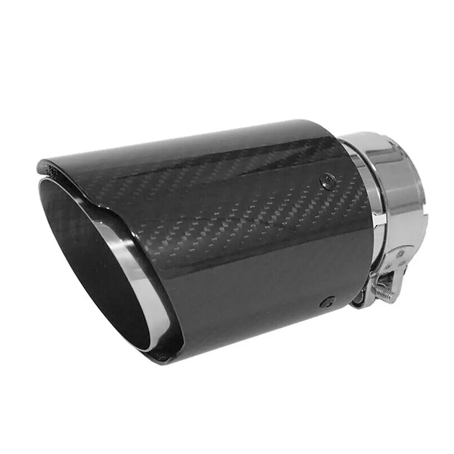 Universal Akropovik Style Carbon Fibre Exhaust Tail Pipes (63mm) Max