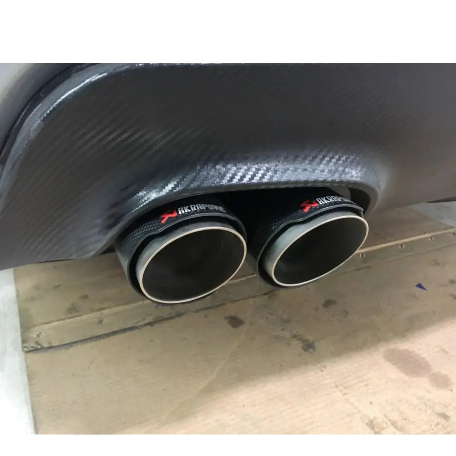 Universal Akropovik Style Carbon Fibre Exhaust Tail Pipes (63mm) Max