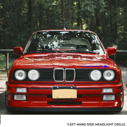 BM E30 3-Series OEM Style Headlight Grille - Left Hand Side Max Motorsport