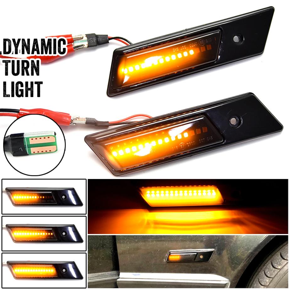 BM E36 3-Series (90-98) Sequential LED Smoked Side Markers maxmotorsports