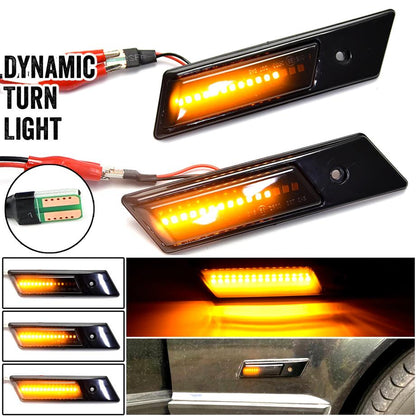 BM E36 3-Series (90-98) Sequential LED Smoked Side Markers maxmotorsports