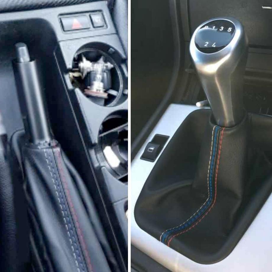 BM E36 Leather Gear boot Cover & Handbrake Cover Max Motorsport