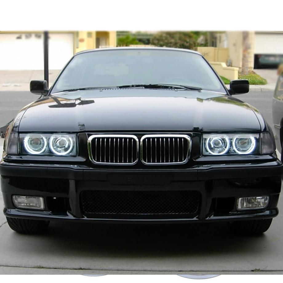 BM E36 Projector Cotton Angel Eye Rings With Wiring Loom Max Motorsport