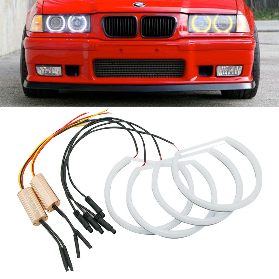 BM E36 Projector Dual Function Cotton Angel Eye Rings Max Motorsport