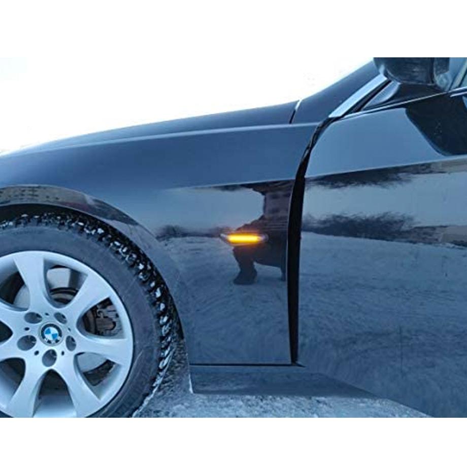 BM E46 3-Series (97-06) Smoked LED Sequential Side Indicator Markers maxmotorsports