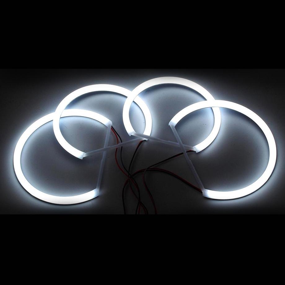 BM E46 Projector Cotton Angel Eye Rings With Wiring Loom Max Motorsport