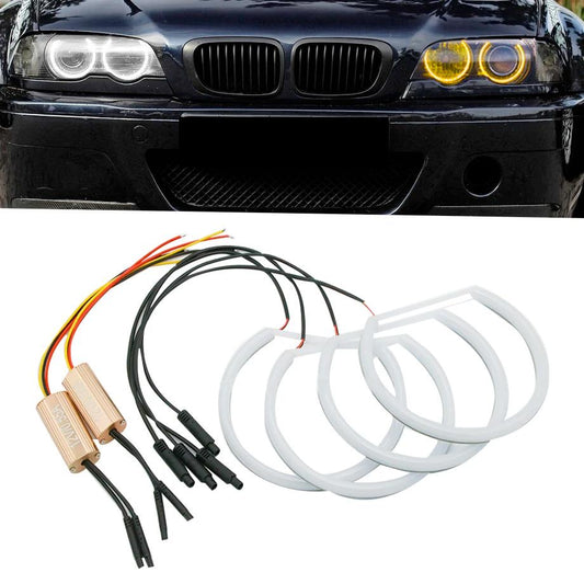BM E46 Projector Dual Function Cotton Angel Eye Rings Max Motorsport