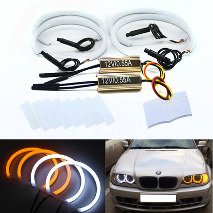 BM E46 Projector Dual Function Cotton Angel Eye Rings Max Motorsport