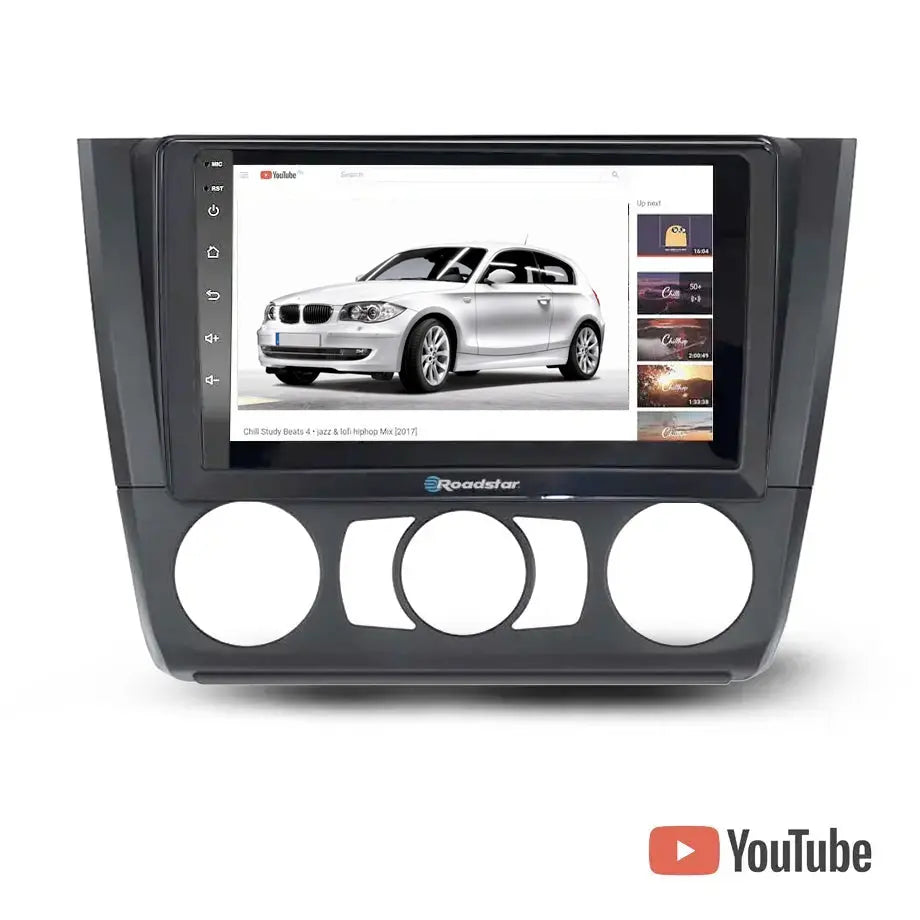 BM E81/E82/E87/E88 (04-11) - 9 Inch Roadstar Android Entertainment & GPS System Roadstar